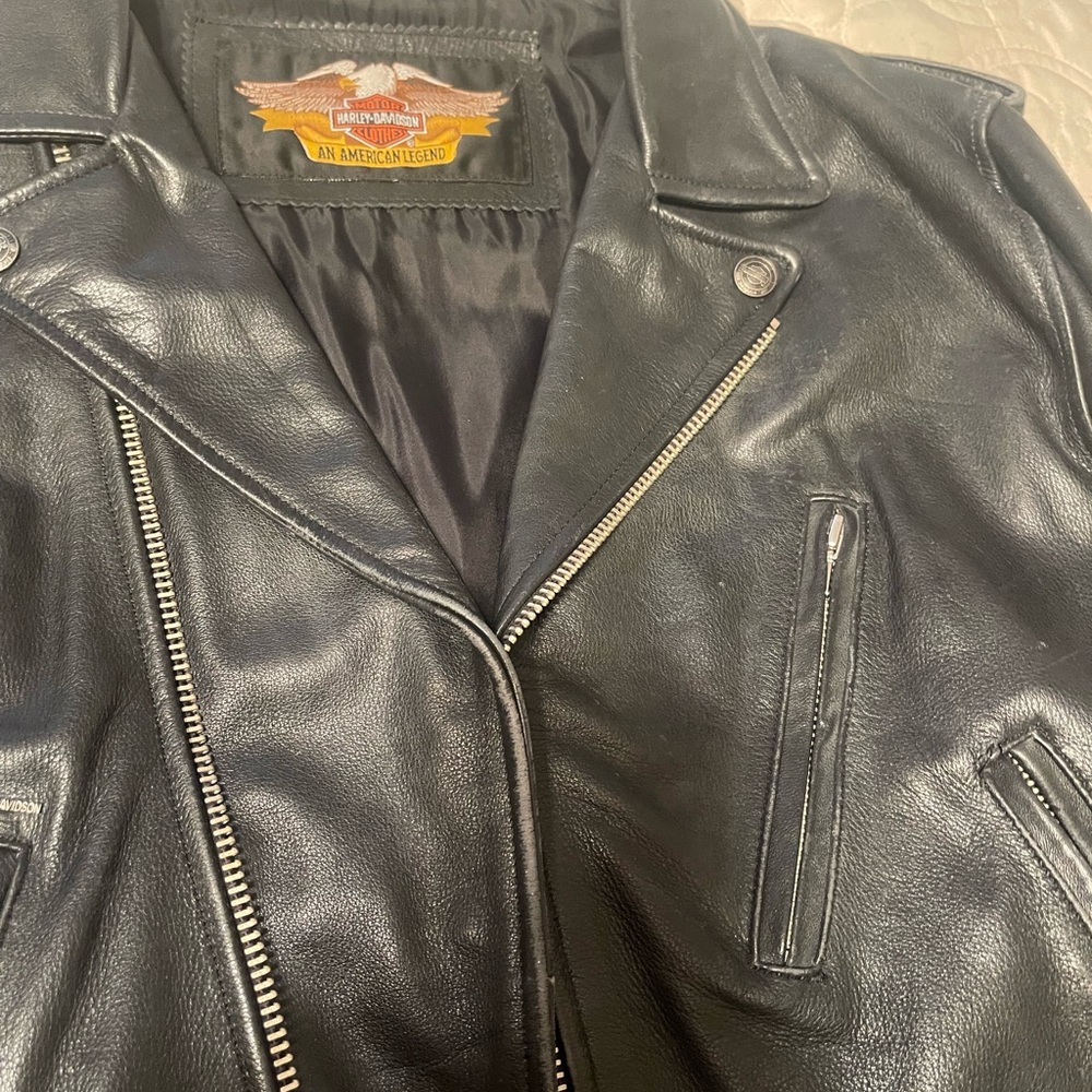 Vintage Embossed Special Edition V-Twin Harley Davidson Jacket